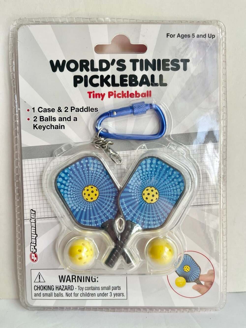 Playmaker World's Tiniest Pickleball Set Tiny Pickleball Game New